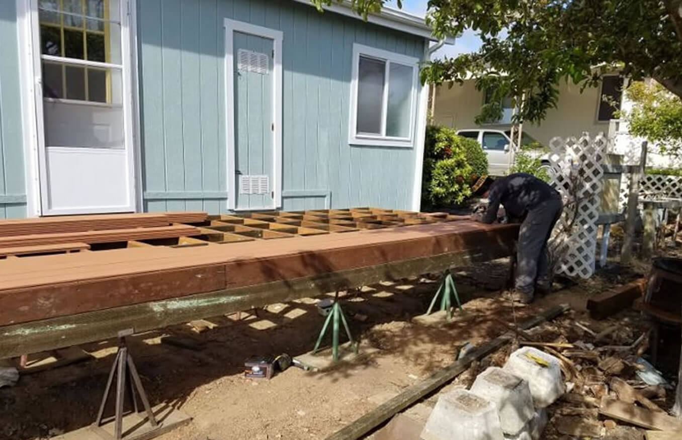 mobile home deck builder